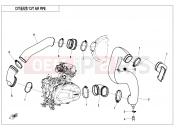 CFMOTO 2022 SSV ZFORCE 550 (CF500UTR) CVT AIR PIPE