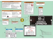 CFMOTO 2022 SSV ZFORCE 550 (CF500UTR) 167） WARNING DECAL（EU 167）