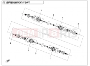 CFMOTO 2022 SSV ZFORCE 550 (CF500UTR) FRONT CV SHAFT