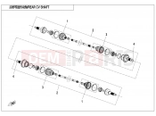 CFMOTO 2022 SSV ZFORCE 550 (CF500UTR) REAR CV SHAFT