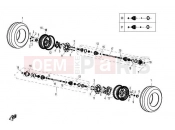 CFMOTO ZFORCE 600 (CF600-3) REAR WHEEL