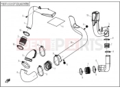 CFMOTO Z6 EX (CF600-6) CVT COOLING SYSTEM