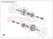 CFMOTO ZFORCE 600 (CF625-3) REAR WHEEL - F13