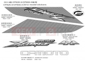 CFMOTO ZFORCE 600 (CF625-3) DECAL - F36