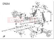 CFMOTO ZFORCE 625 (CF625-6) FRONT SUSPENSION - F10
