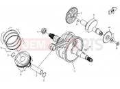 CFMOTO 2014 SSV ZFORCE 625 (CF625-6) CRANKSHAFT, PISTON, BALANCER - E12