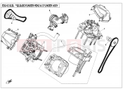 CFMOTO ZFORCE 800 (CF800) CYLINDER HEAD @^ CYLINDER ASSY. - E02-V2