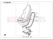 CFMOTO 2019 SSV ZFORCE 800 (CF800) SEAT(ORDINARY) - F13-A