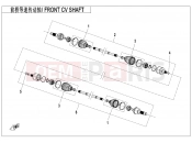 CFMOTO ZFORCE 800 (CF800) FRONT CV SHAFT(2017,SPS) - F27-A