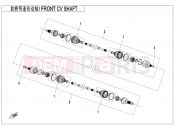 CFMOTO ZFORCE 800 (CF800) FRONT CV SHAFT(2017,ODM) - F27-C