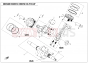CFMOTO 2025 SSV ZFORCE 800 (CF800SU-3) CRANKSHAFT @^ CONNECTING ROD @^ PISTON ASSY - E04-B