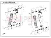 CFMOTO 2026 SSV ZFORCE 800 (CF800SU-3) REAR SHOCK ABSORBER - F06-2