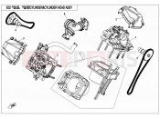 CFMOTO ZFORCE 800 (CF800US-A) CYLINDER HEAD @^ CYLINDER ASSY - E02