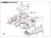 CFMOTO ZFORCE 800 (CF800US-A) FRONT PLASTICS 2 - F04-2