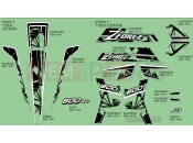 CFMOTO ZFORCE 800 (CF800US-A) DECAL (RED) - F19-1-A