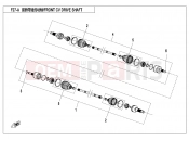 CFMOTO 2019 SSV ZFORCE 800 (CF800US-A) FRONT CV SHAFT(SPS) - F27-A