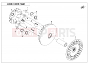 CFMOTO 2019 SSV ZFORCE 800 (CF800US-A) DRIVE PULLEY - E05-1