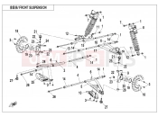 CFMOTO ZFORCE 800 (CF800US-A) FRONT SUSPENSION(2017) - F05-A-V2
