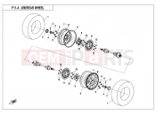 CFMOTO 2021 SSV ZFORCE 800 (CF800US-A) REAR WHEEL(2017) - F11-A