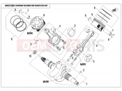 CFMOTO 2021 SSV ZFORCE 800 (CF800US-A) CRANKSHAFT @^ CONNECTING ROD @^ PISTON ASSY. - E04-V3