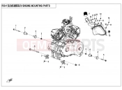 CFMOTO ZFORCE 800 (CF800UTR) ENGINE MOUNTING PARTS - F00-1
