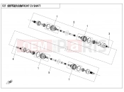 CFMOTO ZFORCE 800 (CF800UTR) FRONT CV SHAFT - F27