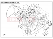 CFMOTO ZFORCE 800 (CF800UTR) RIGHT CRANKCASE ASSY. - E01-2-V1