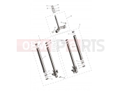 TRIUMPH DAYTONA 660cc > CM3406 Front Forks & Lower Yoke Assy