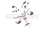 TRIUMPH Tiger Sport 800 Handlebars, Top Yoke & Mirrors
