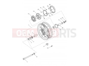 Triumph 2024 Tiger 1200 GT Explorer from AV5527
 Rear Wheel