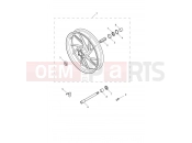 Triumph 2025 Tiger 1200 GT Explorer from AV5527
 Front Wheel