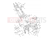 Triumph 2025 Tiger 1200 GT Explorer from AV5527
 Frame & Rear Subframe