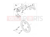 TRIUMPH Tiger 850 Sport Rear Brake Caliper & Discs