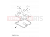 SUZUKI DR-Z400S Y (2000) (E02) 1A - CYLINDER HEAD COVER