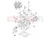 SUZUKI DR-Z400S Y (2000) (E02) 2 - CYLINDER HEAD