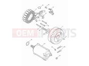 Triumph 2022 Rocket 3 R Alternator & starter motor