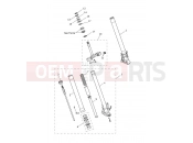 Triumph 2021 TIGER 900 Front Forks & Lower Yoke Assy