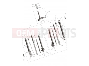 Triumph 2026 Tiger Sport 800 Tour Front Forks & Lower Yoke Assy