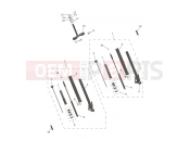 TRIUMPH TIGER 900 Alpine Front Forks & Lower Yoke Assy
