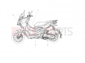 APRILIA SR GT 200 (EU) Decal