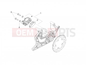 APRILIA SR GT 200 (EU) Rear brake caliper
