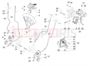 PIAGGIO MP3 MAXI 530 HPE E5+ Exclusive (EU) Brakes pipes - Calipers (ABS)