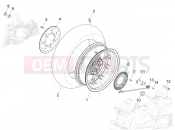 PIAGGIO MP3 MAXI 530 HPE E5+ Exclusive (EU) Rear wheel