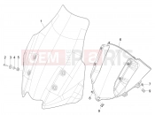 PIAGGIO MP3 MAXI 530 HPE E5+ Exclusive (EU) Windshield - Glass