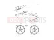 KAWASAKI Z1000 (ZR1000DBF) Decals(Green)