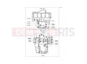 KAWASAKI Z1000 (ZR1000DBF) Crankcase Bolt Pattern