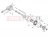 MOTOGUZZI V85 TT (EU) Rear transmission / Components