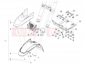 MOTOGUZZI V85 TT Travel (EU) Front mudguard-Pillar