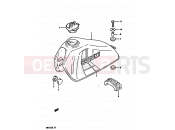SUZUKI DR125S E (1984) 33 - FUEL TANK