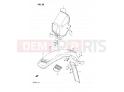 SUZUKI DR125S F (1985) 39 - HEADLAMP COVER - FRONT FENDER (MODEL H E15,E18,E24,MODEL J E15)